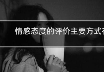 情感態度的評價主要方式有